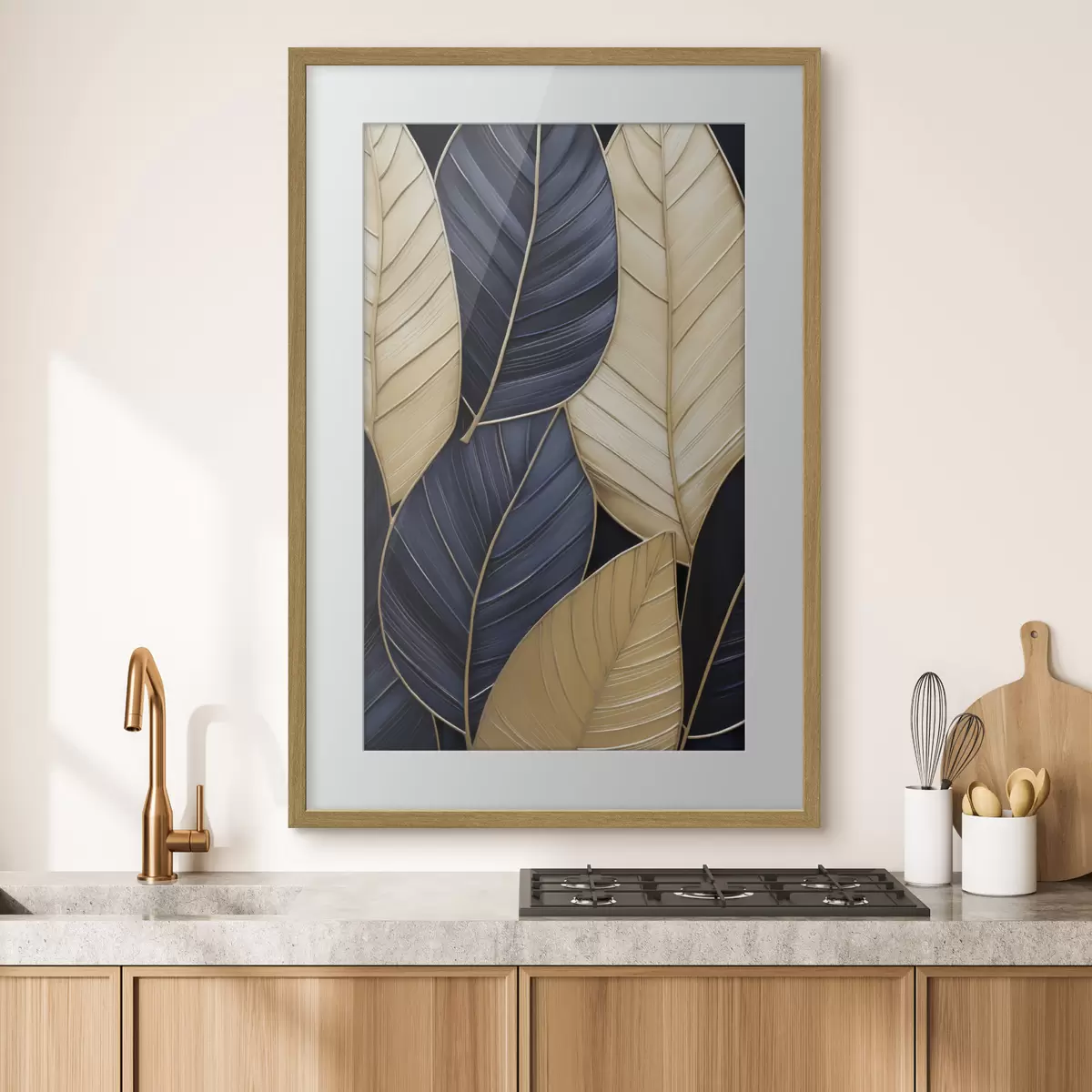 Affiche Peinture d'imitation de feuilles f50061
