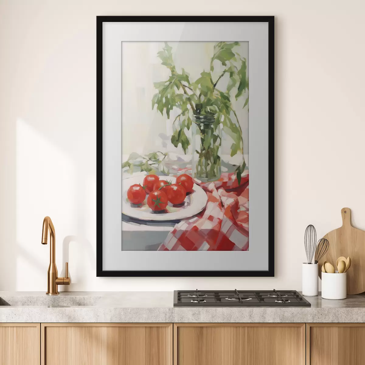 Affiche Des tomates dans une assiette, imitation de tableau f50064