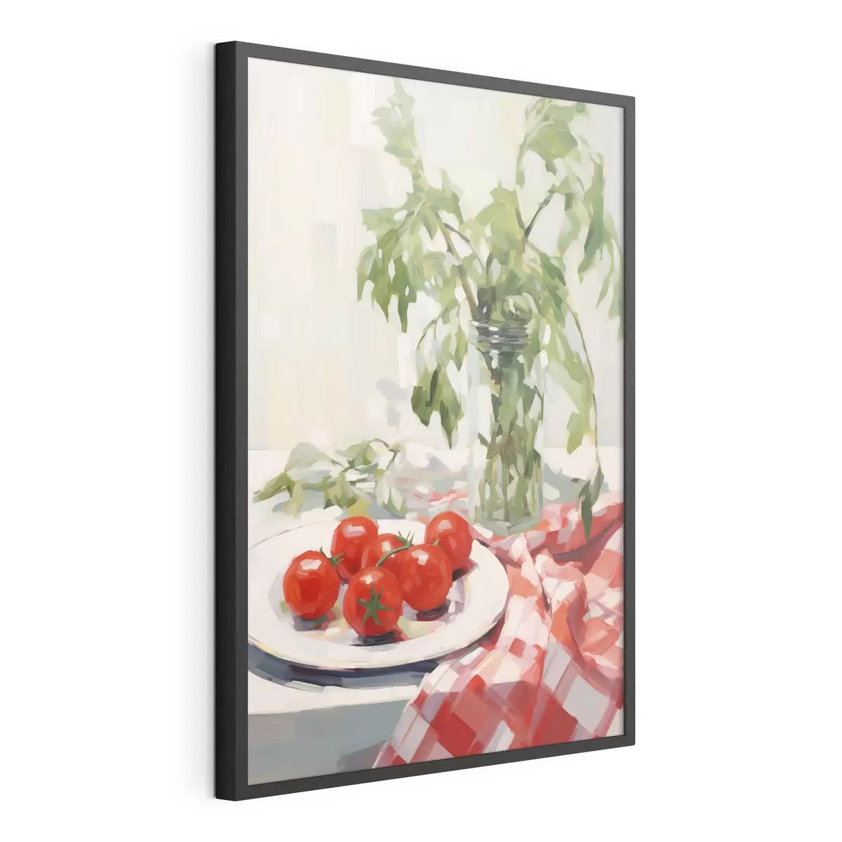 Affiche Des tomates dans une assiette, imitation de tableau f50064