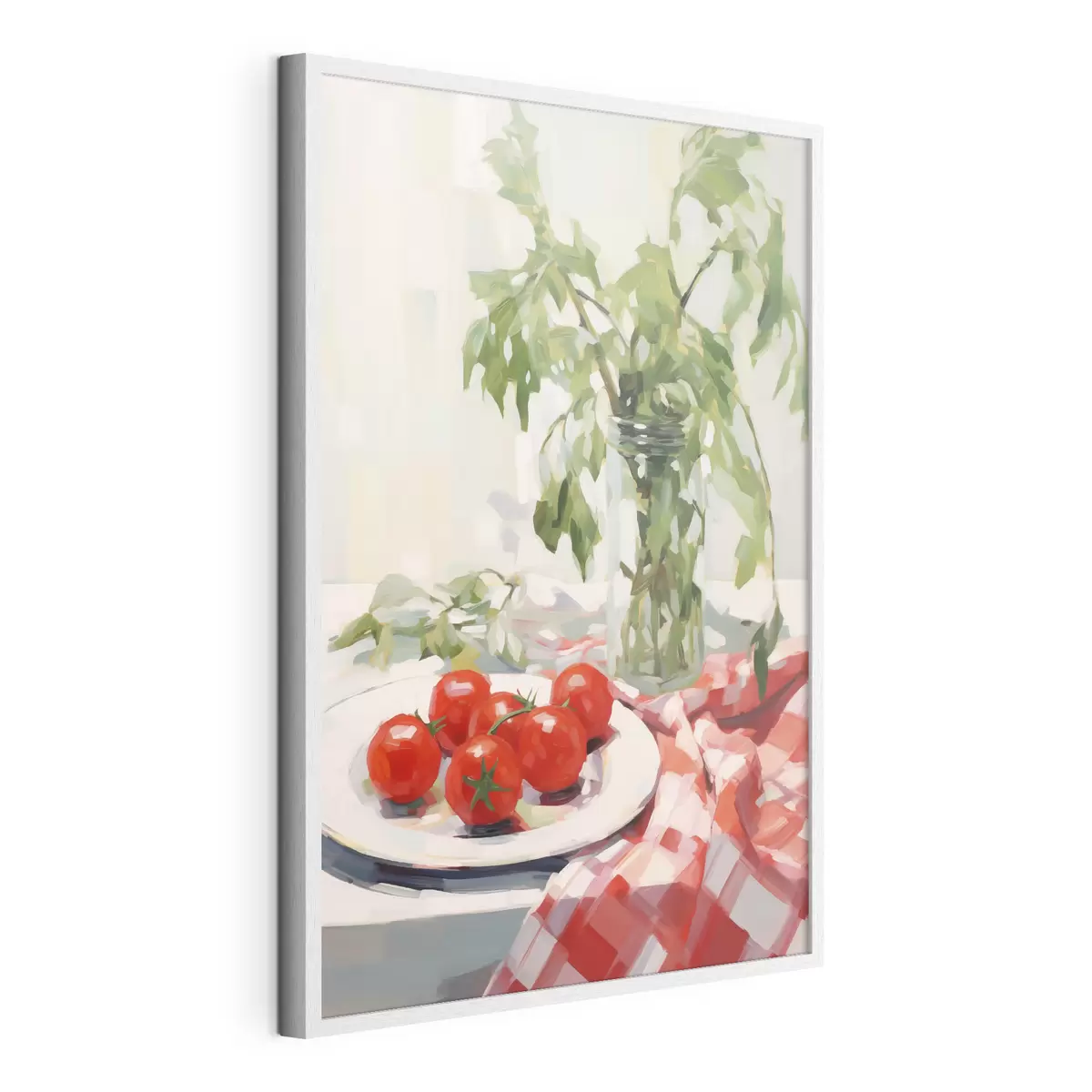 Affiche Des tomates dans une assiette, imitation de tableau f50064