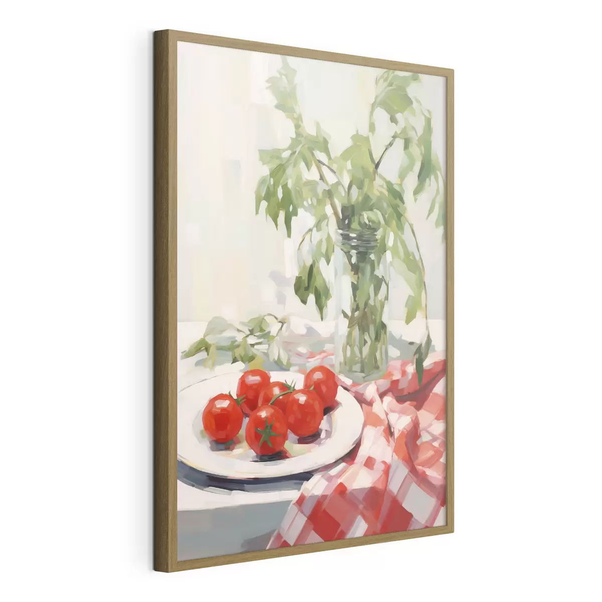 Affiche Des tomates dans une assiette, imitation de tableau f50064