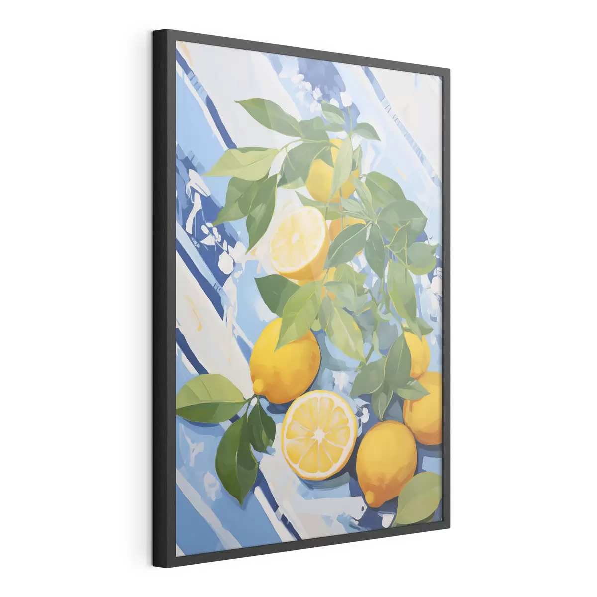 Affiche Citrons, peinture d'imitation f50066