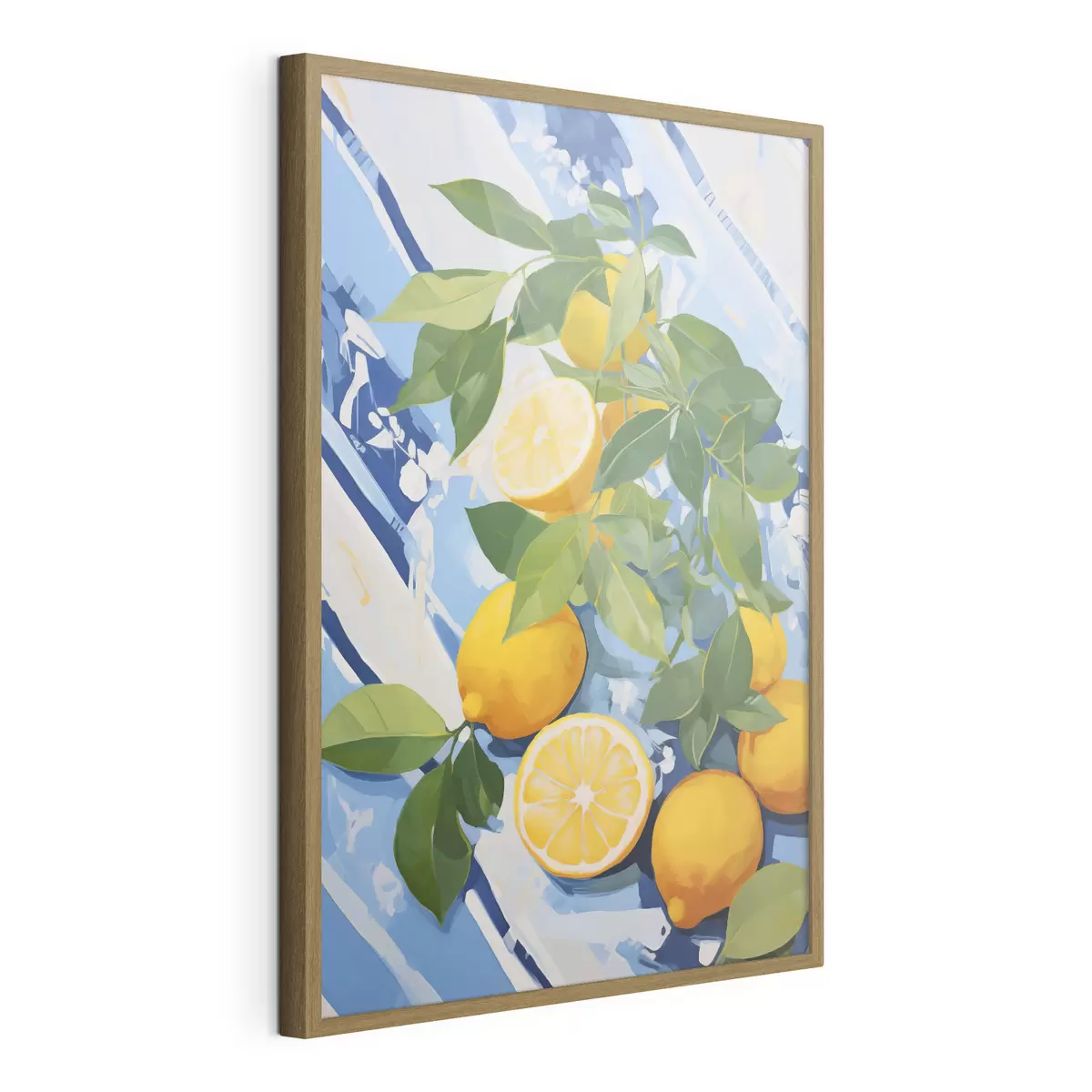 Affiche Citrons, peinture d'imitation f50066