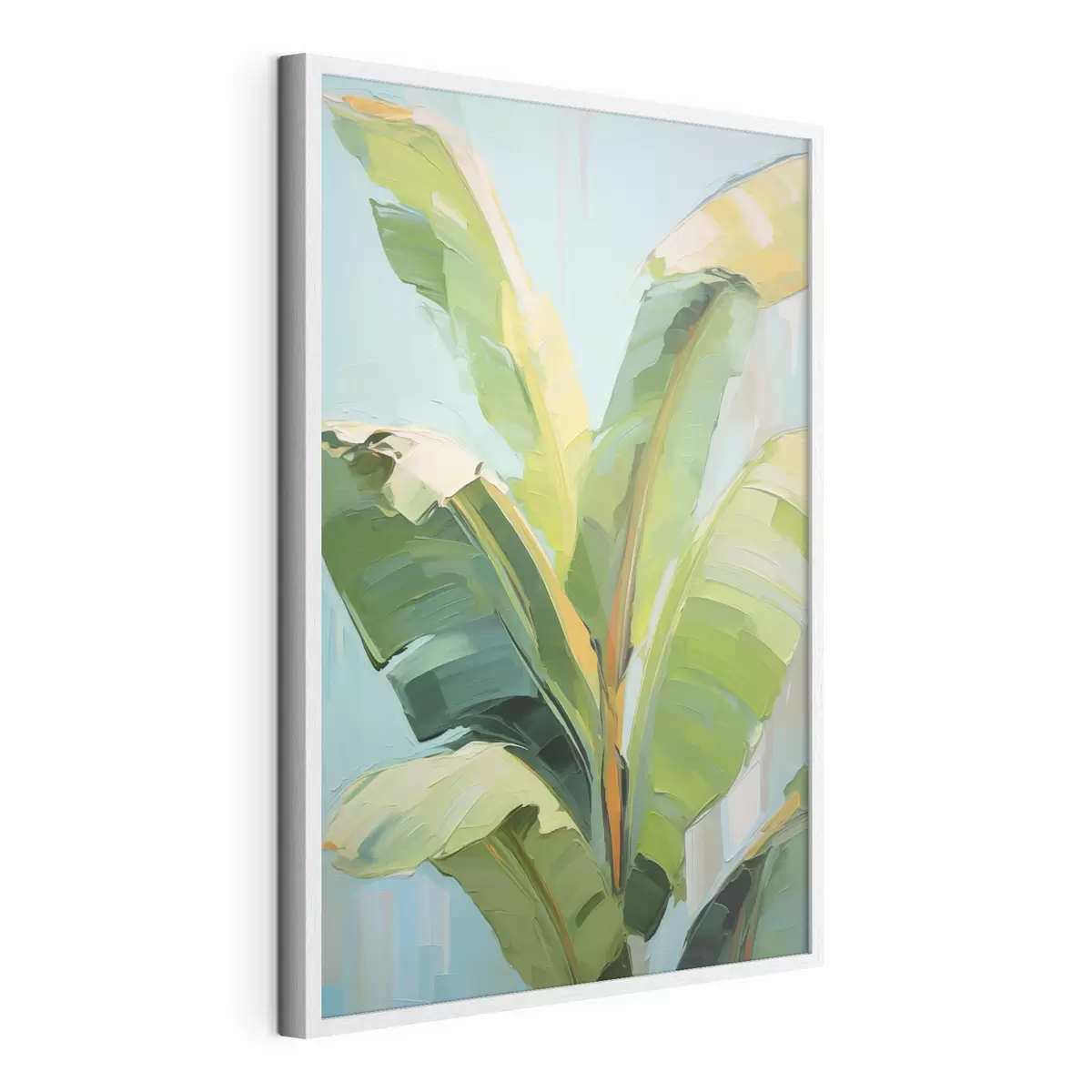 Affiche Feuilles de bananier, peinture d'imitation f50069