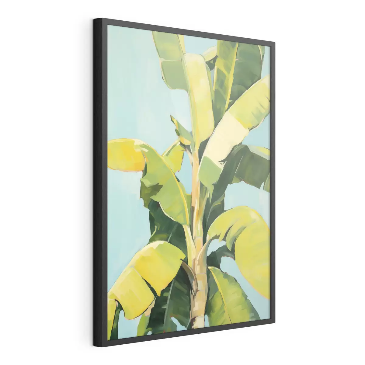 Affiche Feuillage de bananier, peinture d'imitation f50070