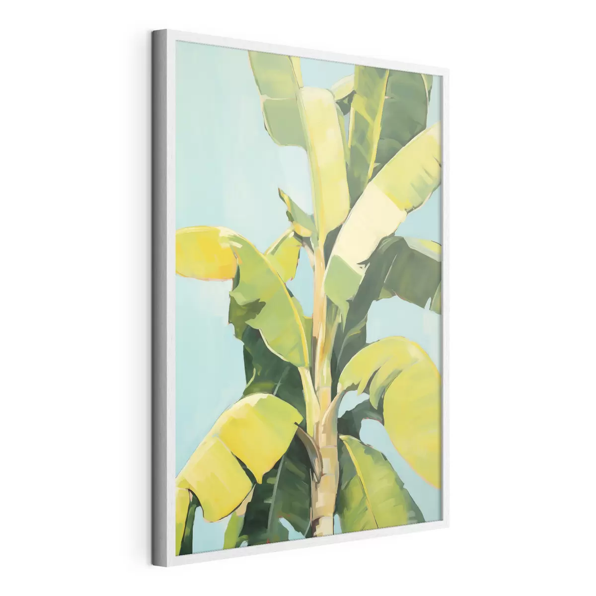 Affiche Feuillage de bananier, peinture d'imitation f50070