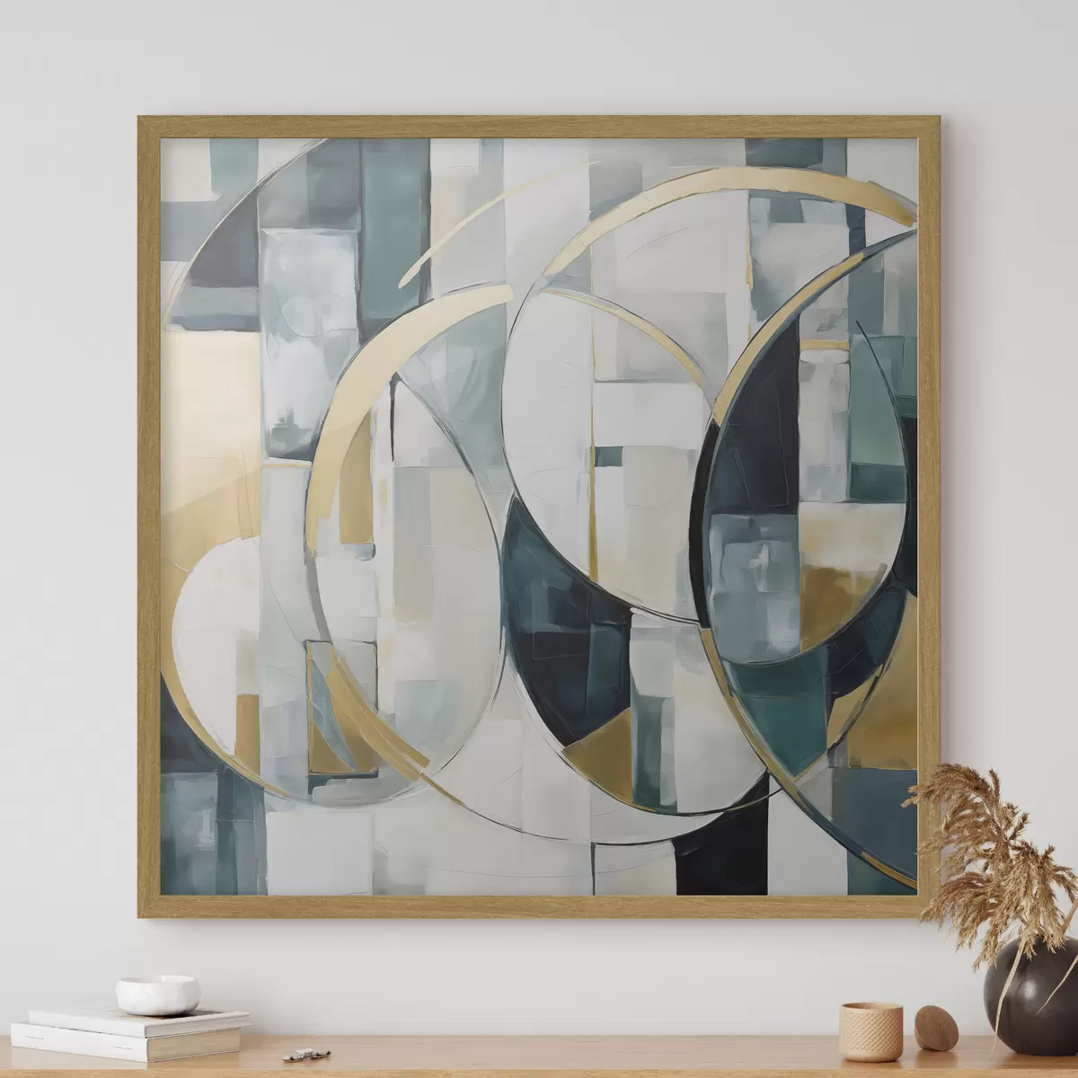 Affiche Abstraction chaotique, imitation de la peinture f50073