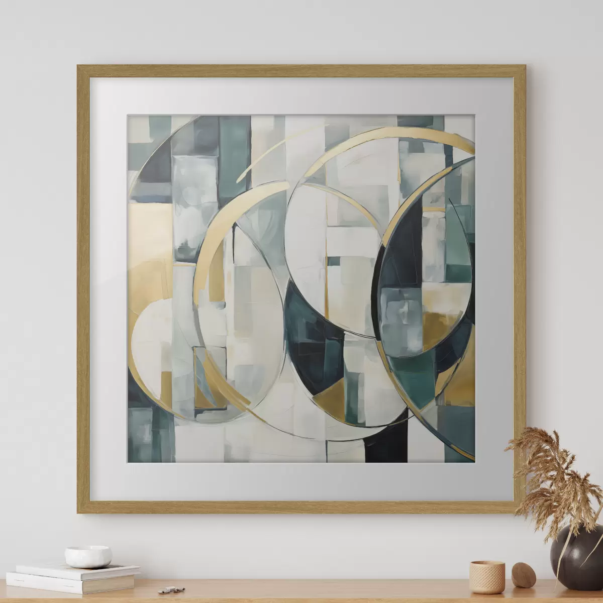 Affiche Abstraction chaotique, imitation de la peinture f50073