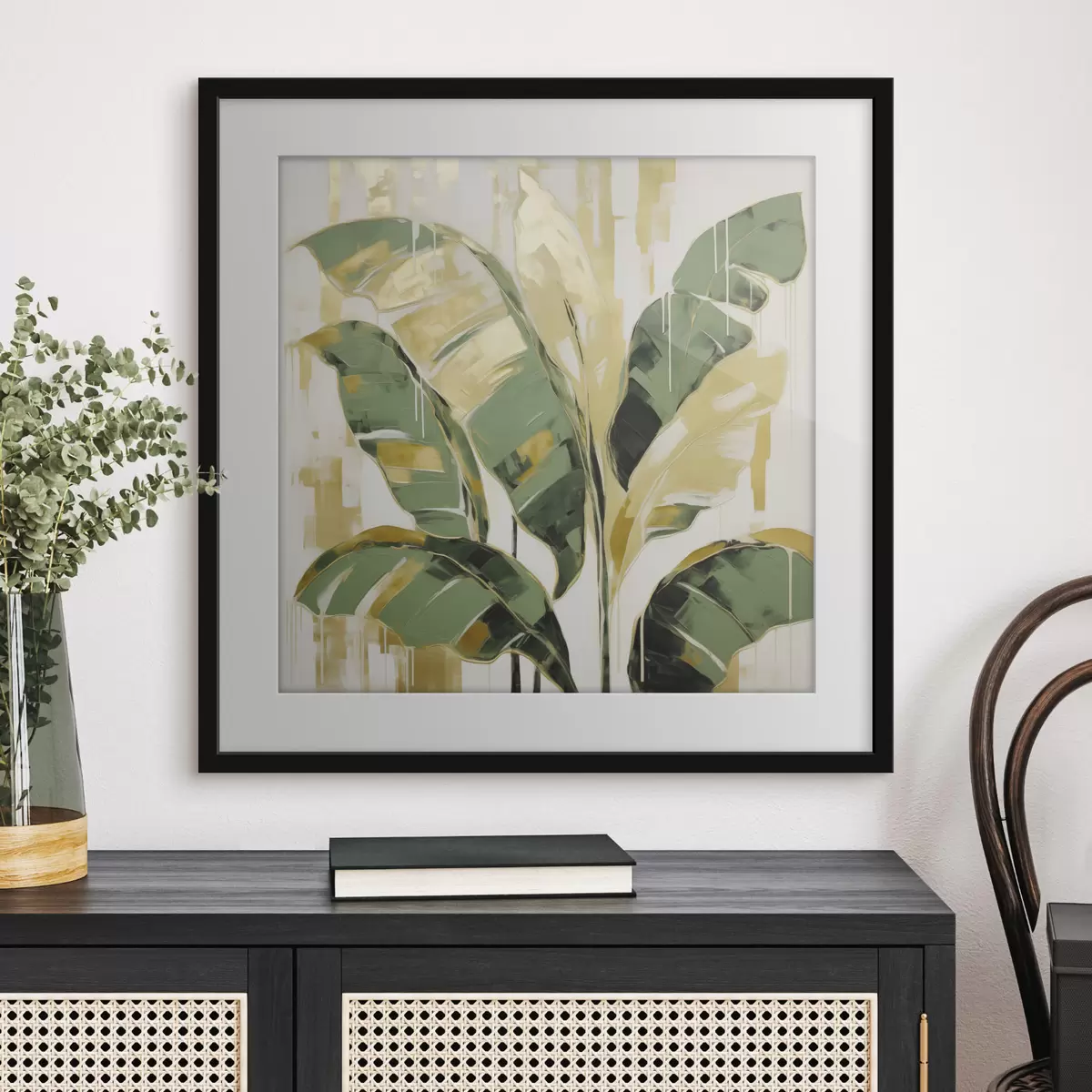 Affiche Feuillage, imitation de peinture f50077