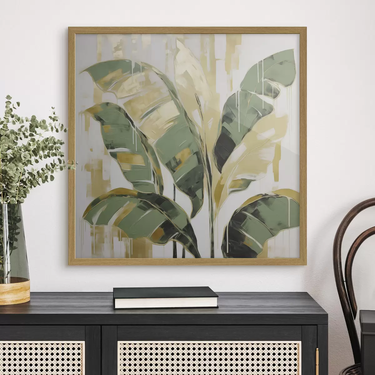Affiche Feuillage, imitation de peinture f50077