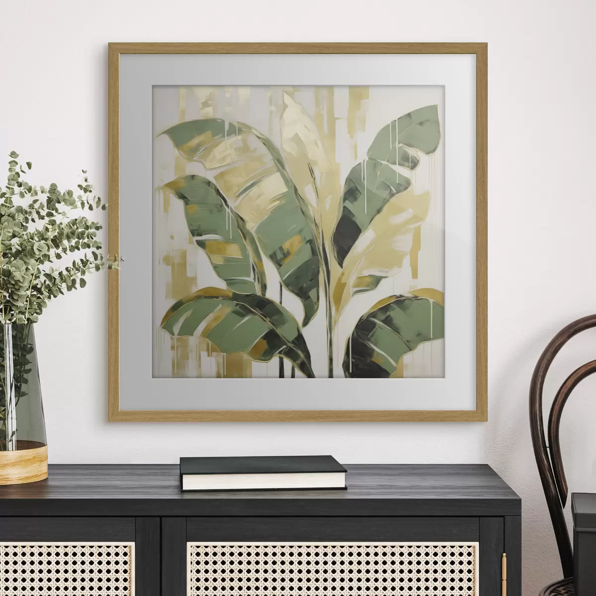 Affiche Feuillage, imitation de peinture f50077