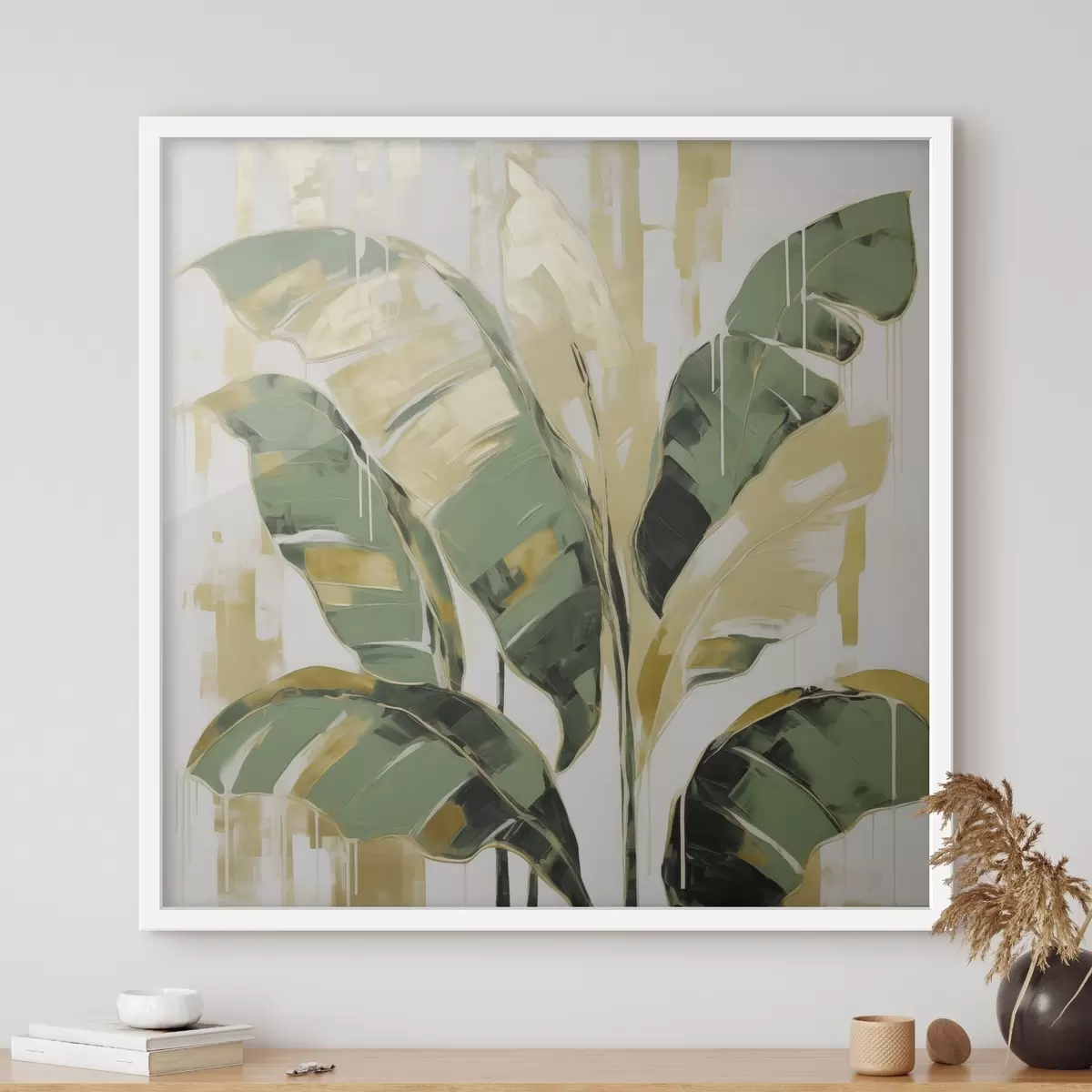 Affiche Feuillage, imitation de peinture f50077
