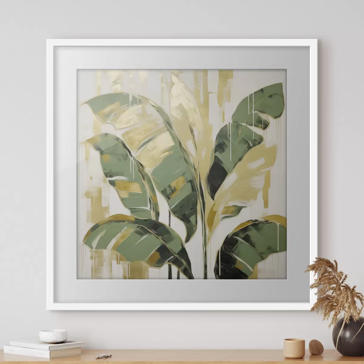 Affiche Feuillage, imitation de peinture f50077