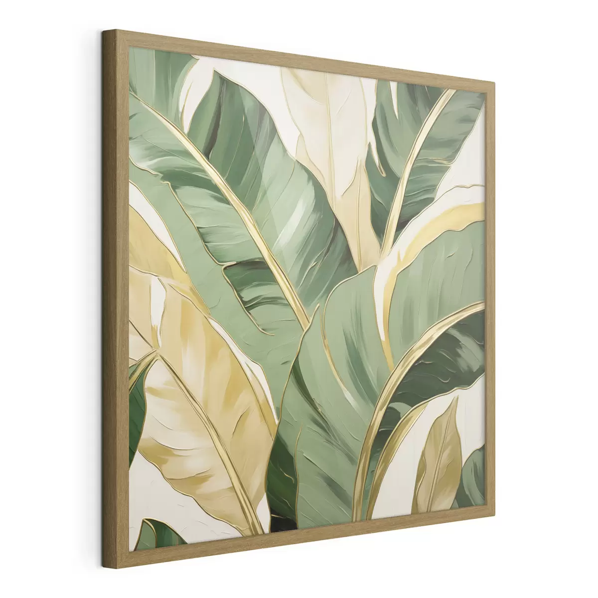 Affiche Grandes feuilles, imitation de peinture f50078