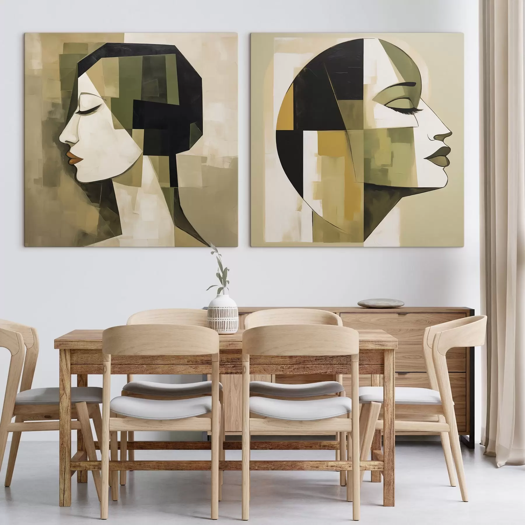  Peintures Portrait abstrait moderne m30774