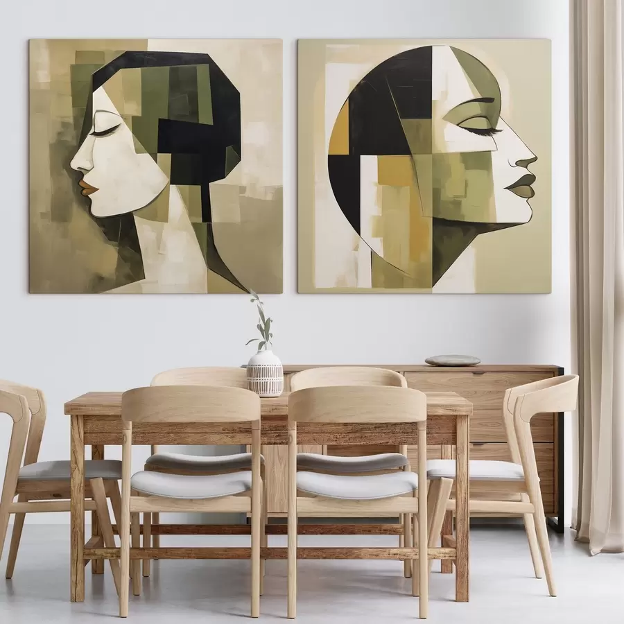  Peintures Portrait abstrait moderne m30774