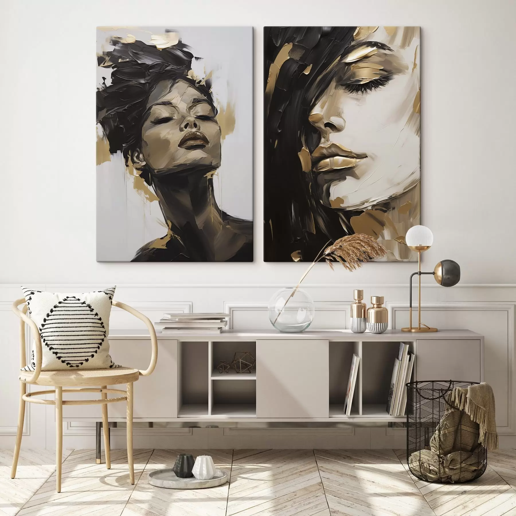  Peintures Portrait féminin abstrait, imitation de peinture m30781