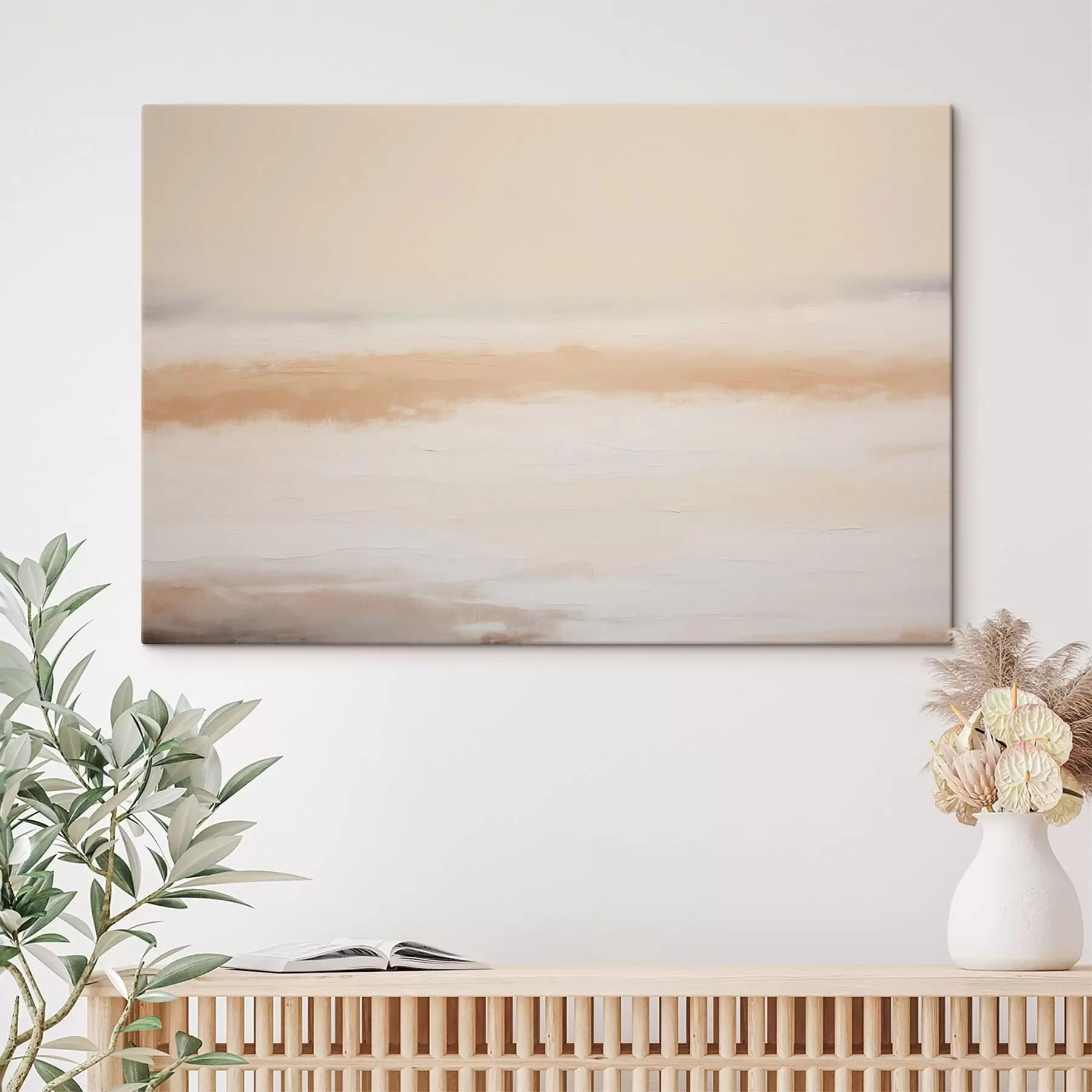  Peintures Horizon marin abstrait et délicat s49952