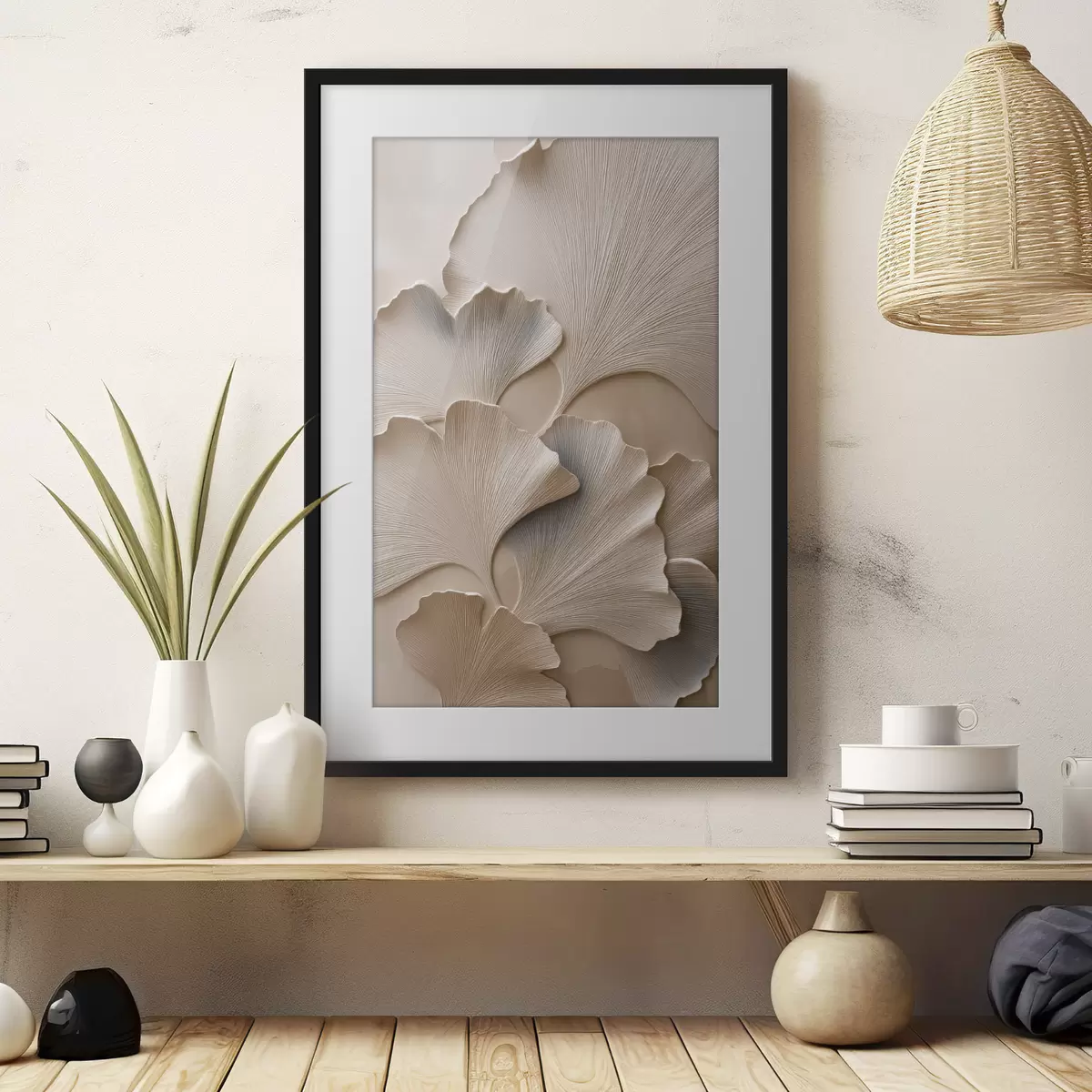 Affiche Formes abstraites et fluides dans des tons sombres f49961