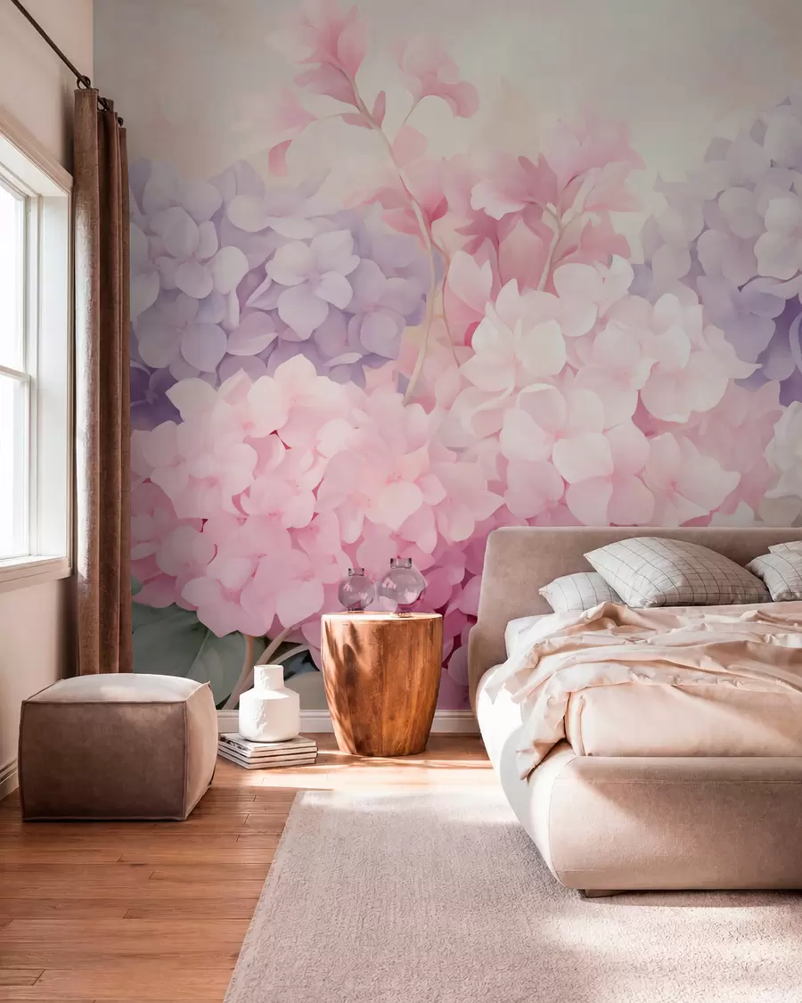 Papier peint photo Fleurs d'hortensia w05796
