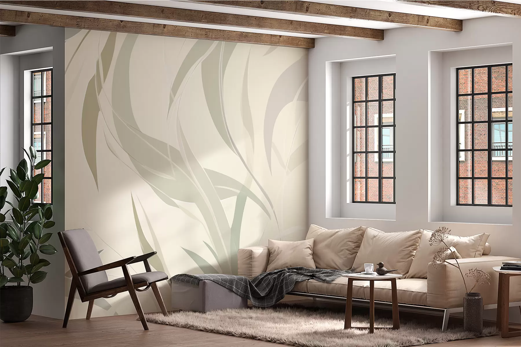 Fotobehang Eucalyptus met puntige bladeren w05799