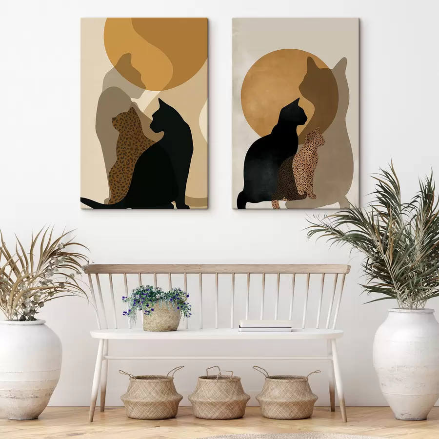  Peintures Chats mystérieux m30793