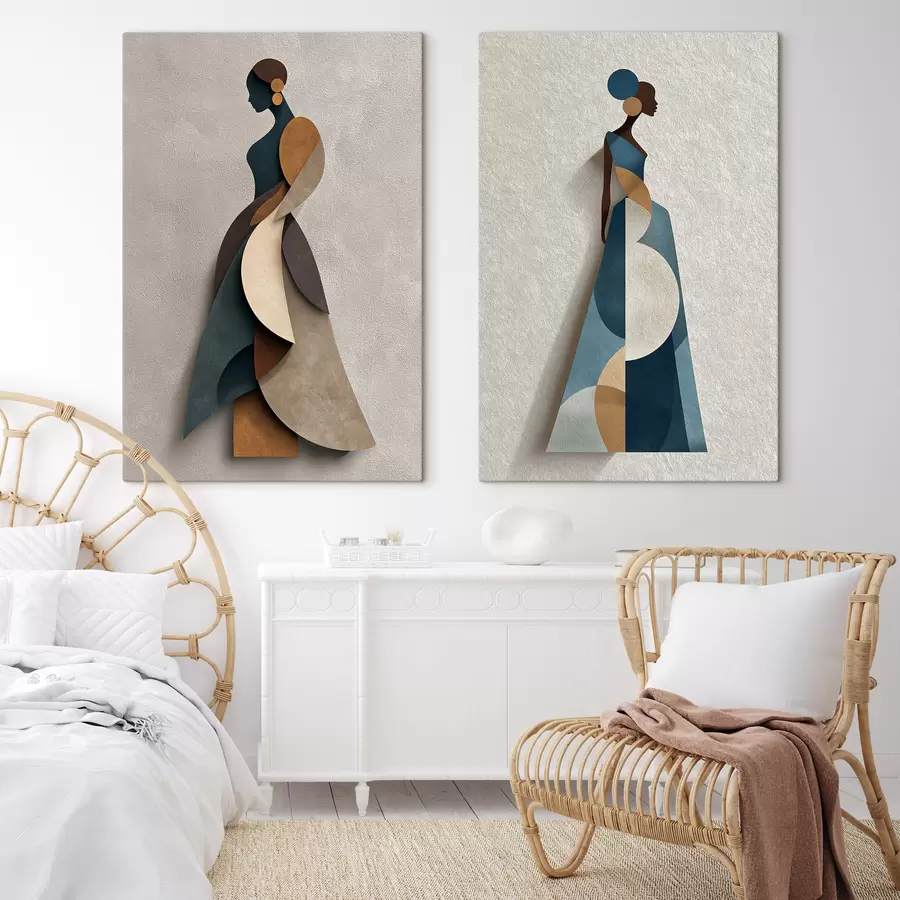  Peintures Silhouettes de mode m30797