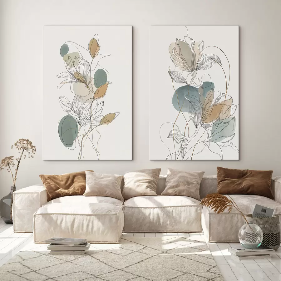  Peintures Jardin fleuri et aéré m30798
