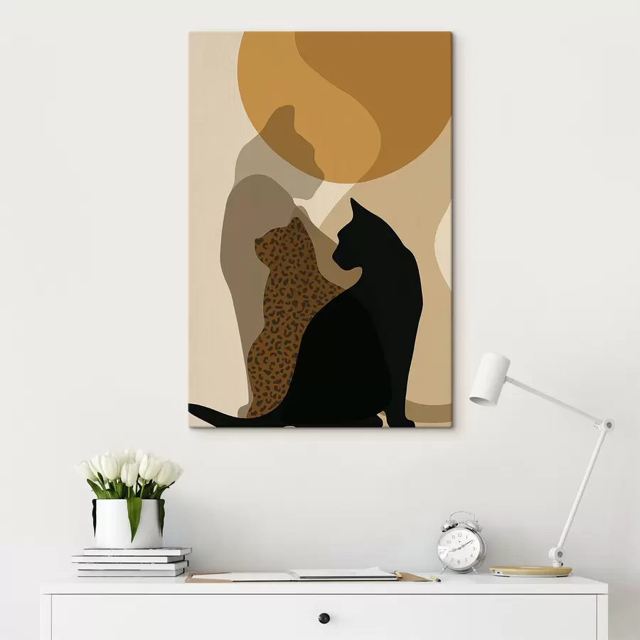  Peintures Les ombres des chats s50103