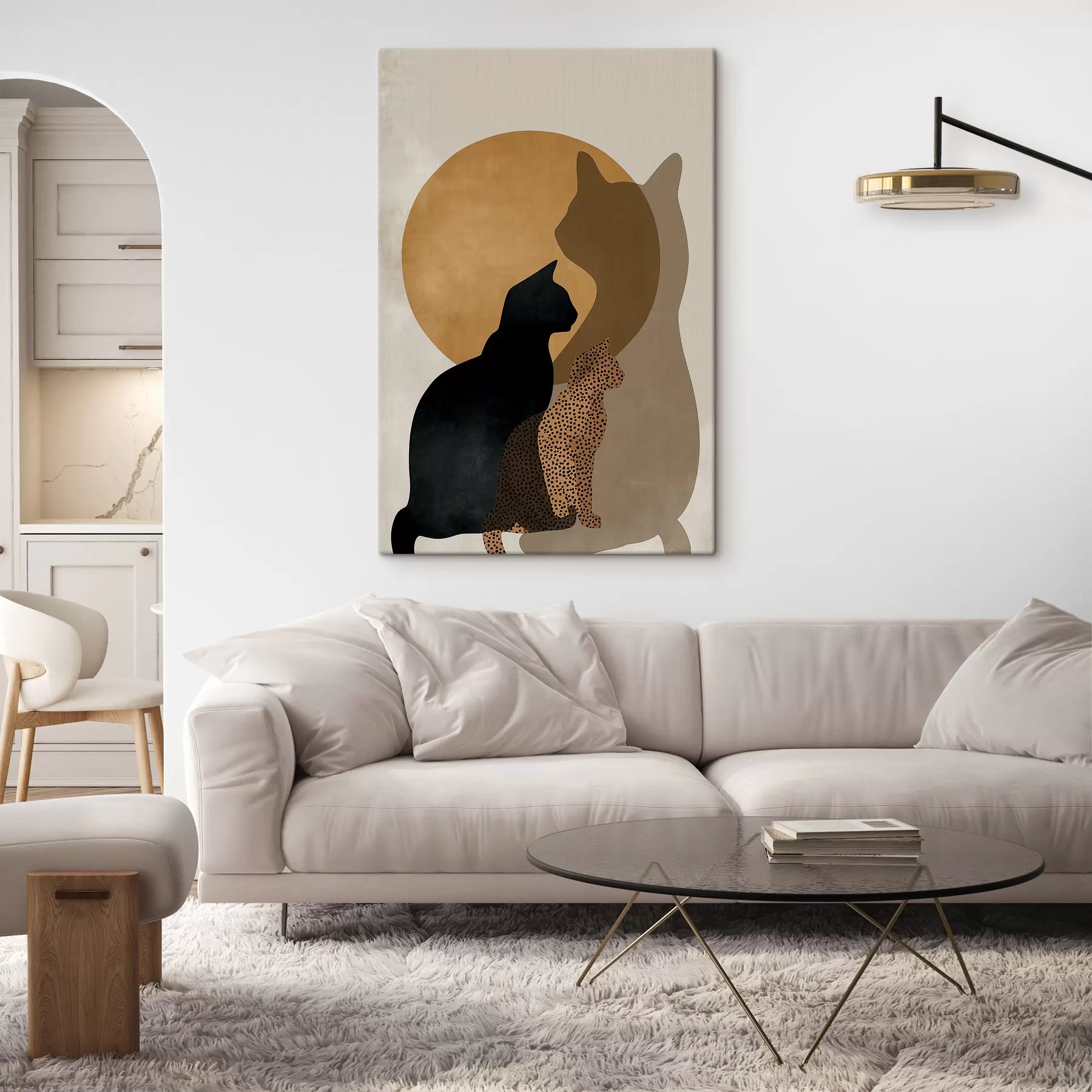  Peintures Jeu de silhouettes s50104