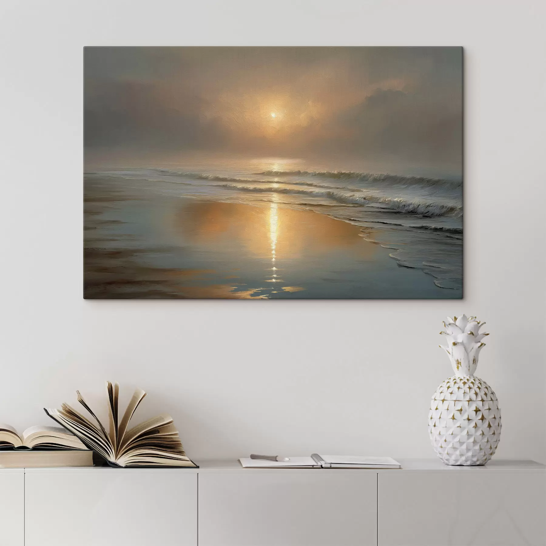  Peintures Lever de soleil sur la mer s50114