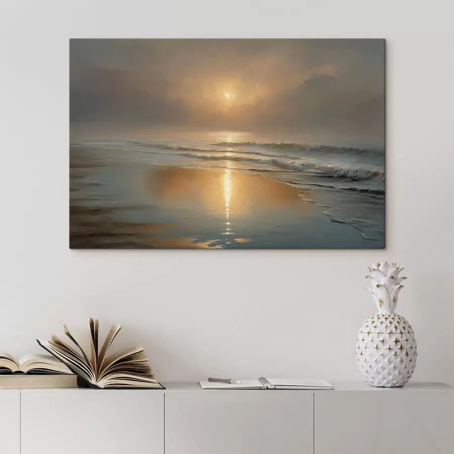  Peintures Lever de soleil sur la mer s50114