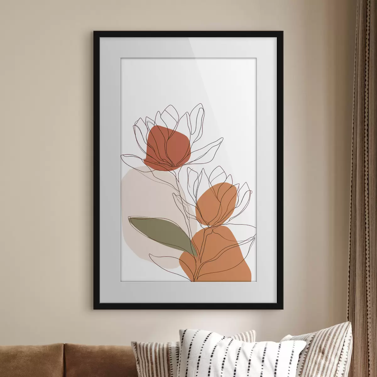 Affiche Mosaïque botanique f50112