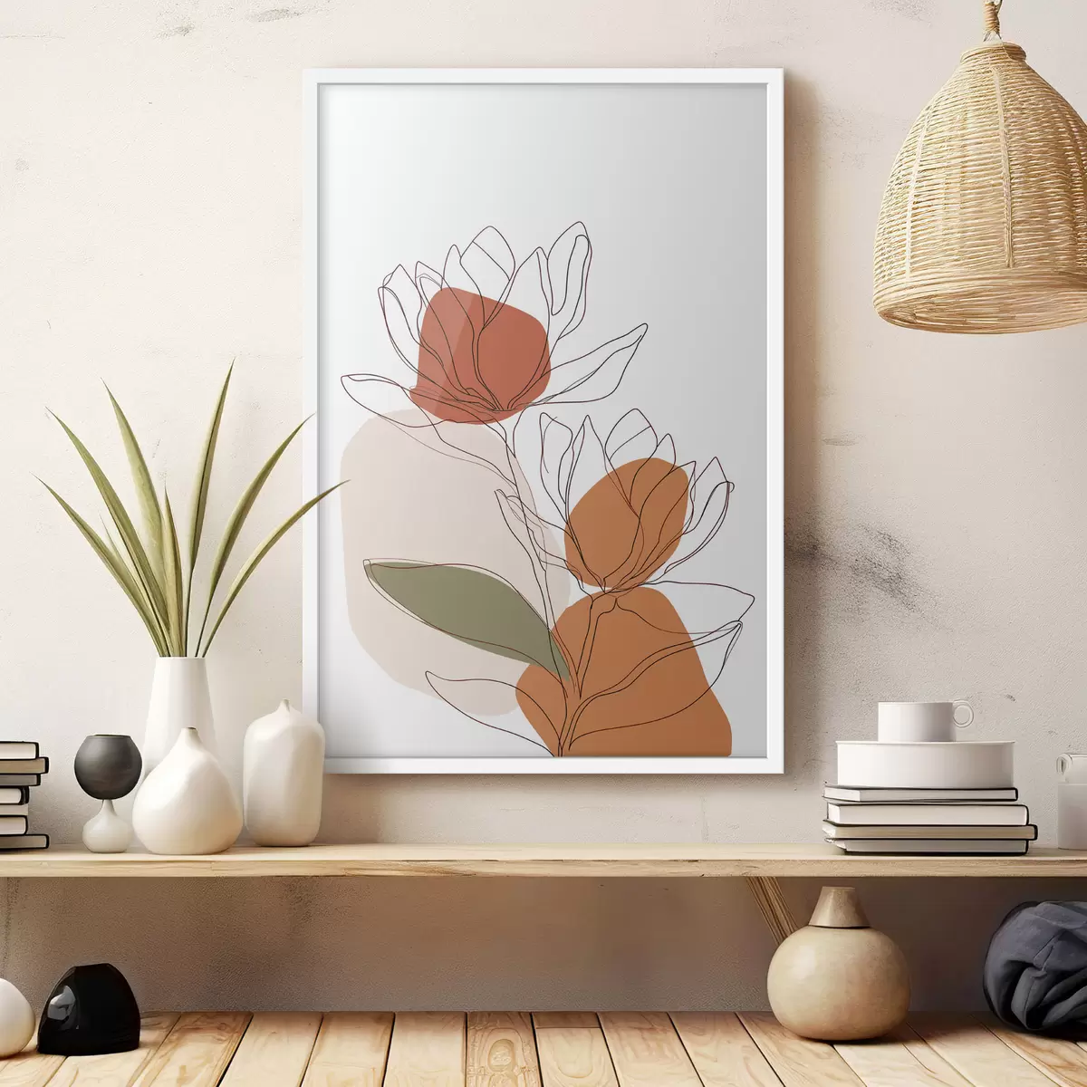 Affiche Mosaïque botanique f50112