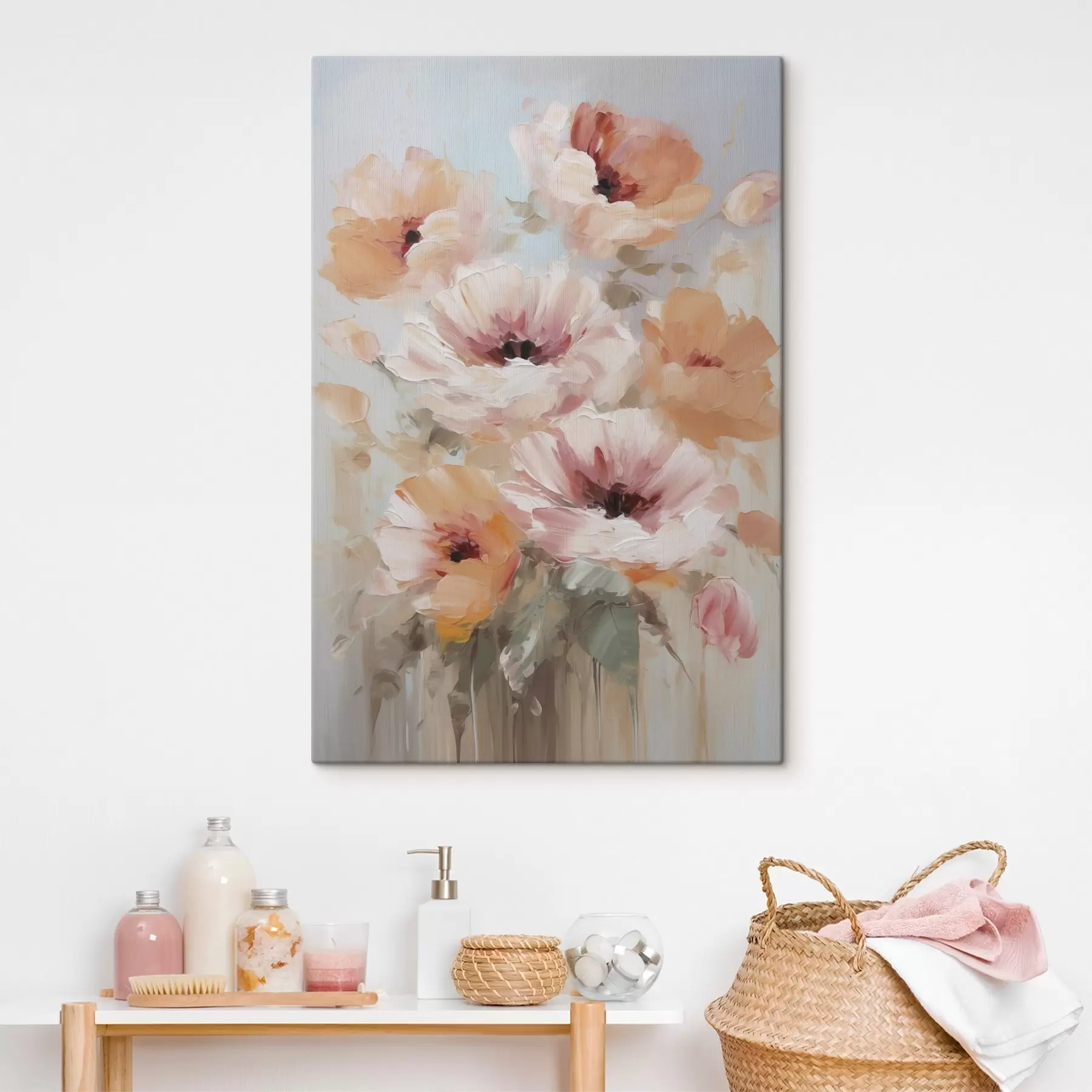  Schilderijen Bloemen, schilderij in imitatie s50141