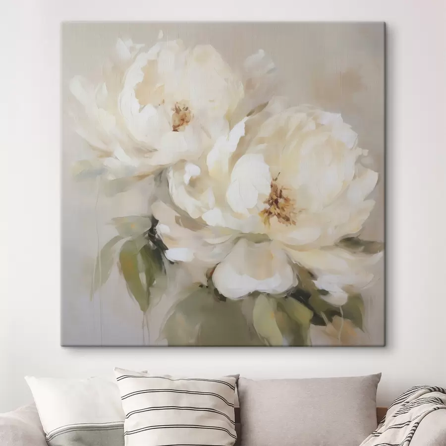  Peintures Pivoines, peinture d'imitation s50147