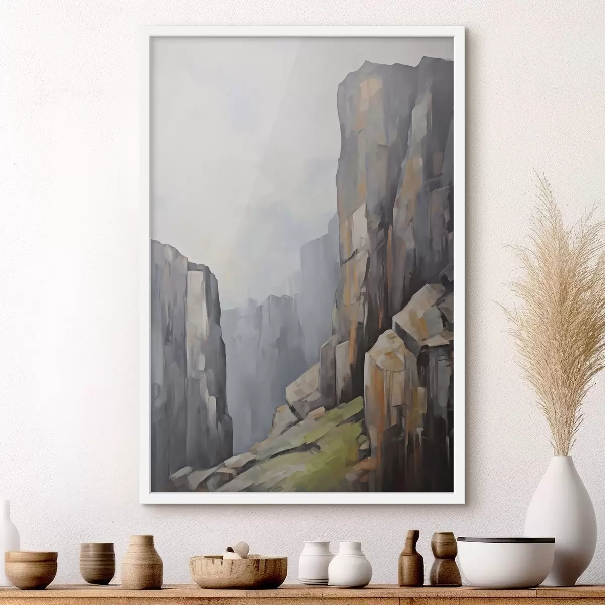 Affiche Roches, imitation de peinture f50134