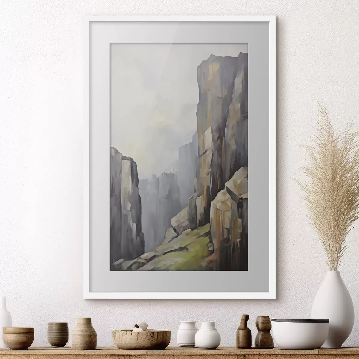 Affiche Roches, imitation de peinture f50134