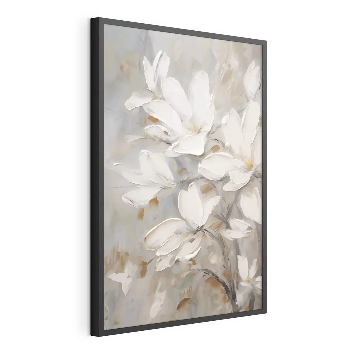 Affiche Fleurs abstraites, imitation de peinture f50138