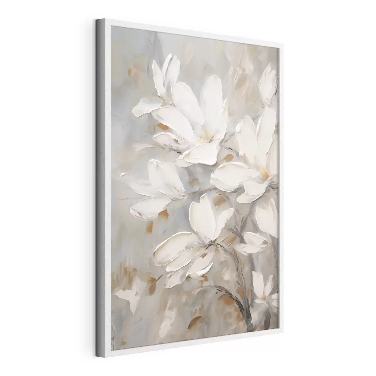 Affiche Fleurs abstraites, imitation de peinture f50138