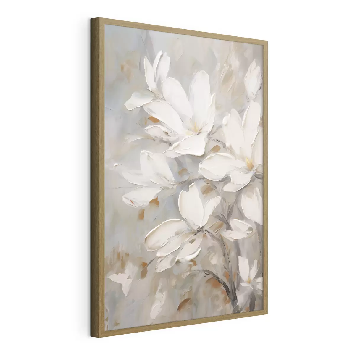 Affiche Fleurs abstraites, imitation de peinture f50138