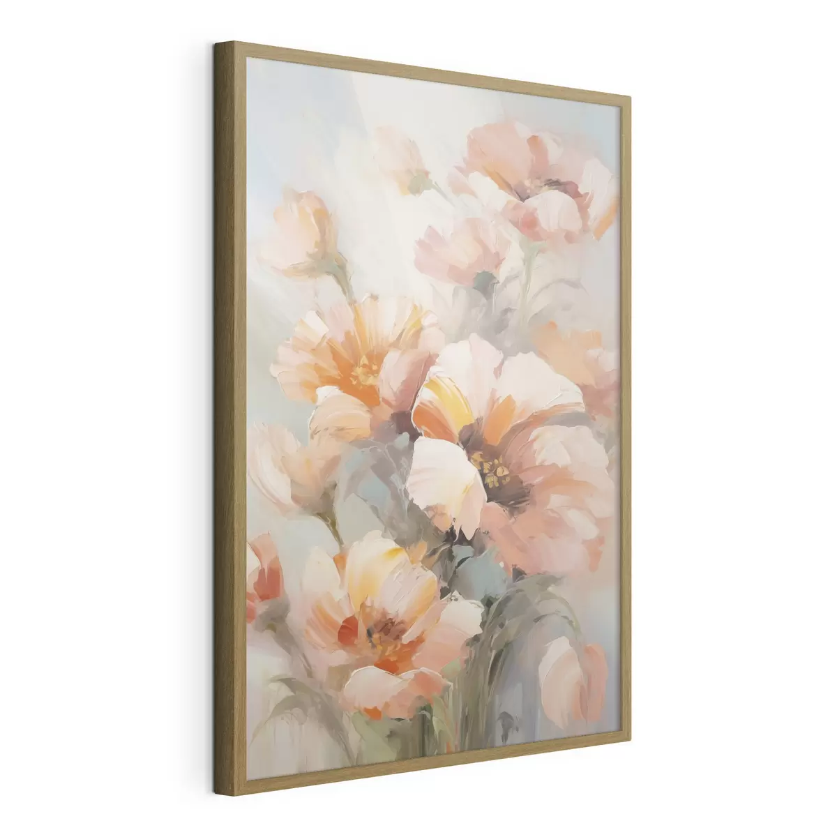 Affiche Fleurs délicates, imitation de peinture f50140