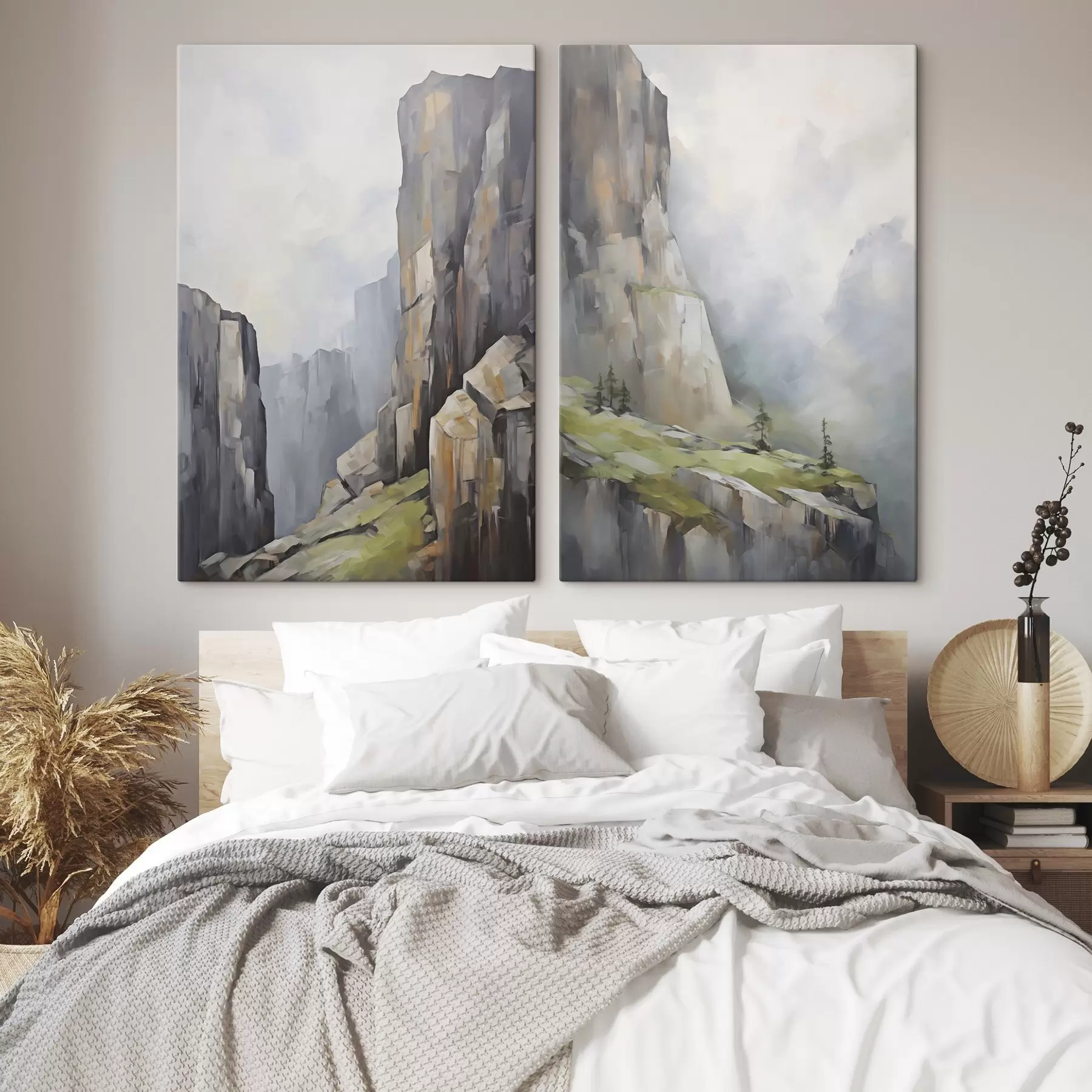  Peintures Paysage de montagne, imitation d'un tableau m30803