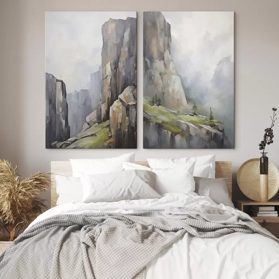 Peintures Paysage de montagne, imitation d'un tableau m30803