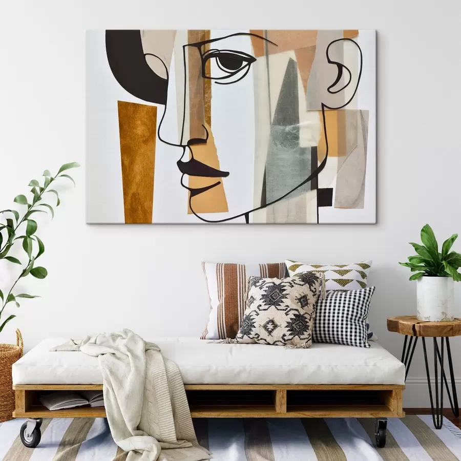  Peintures Visage abstrait s50084