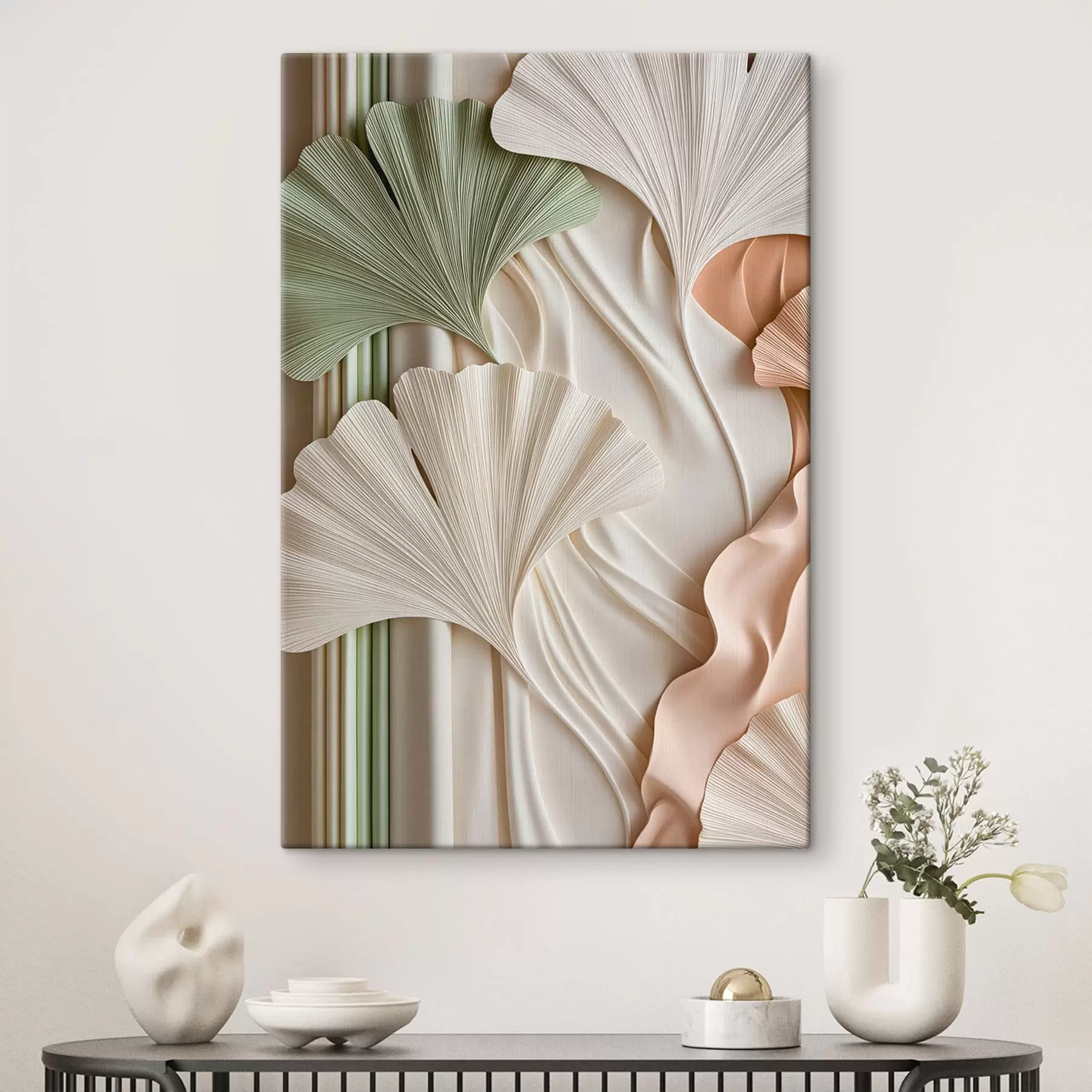  Peintures Feuilles de ginkgo stylisées s50085