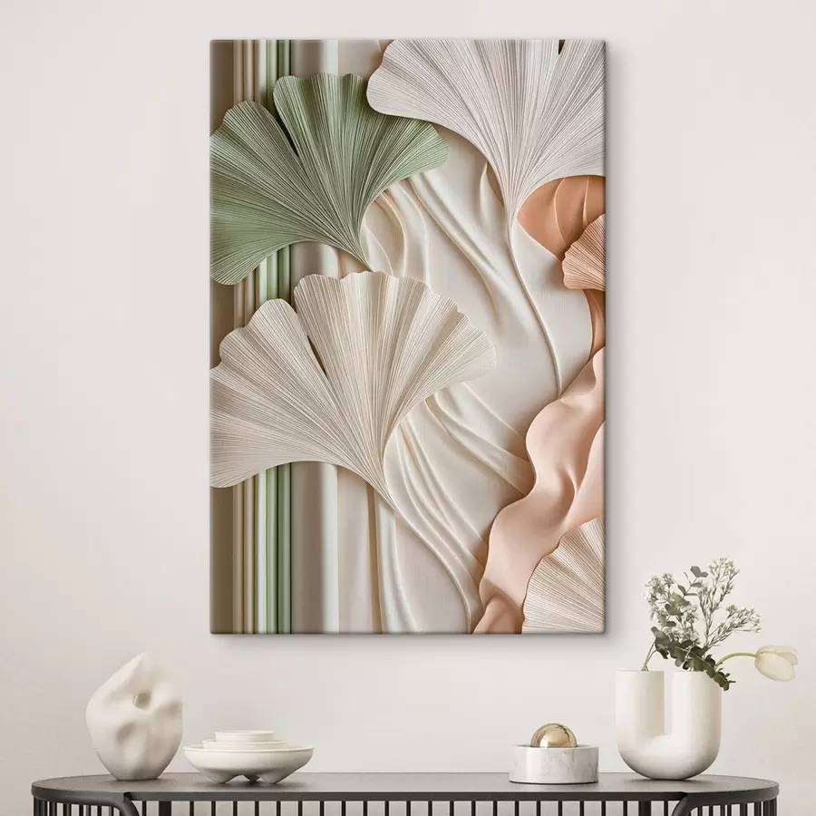  Peintures Feuilles de ginkgo stylisées s50085
