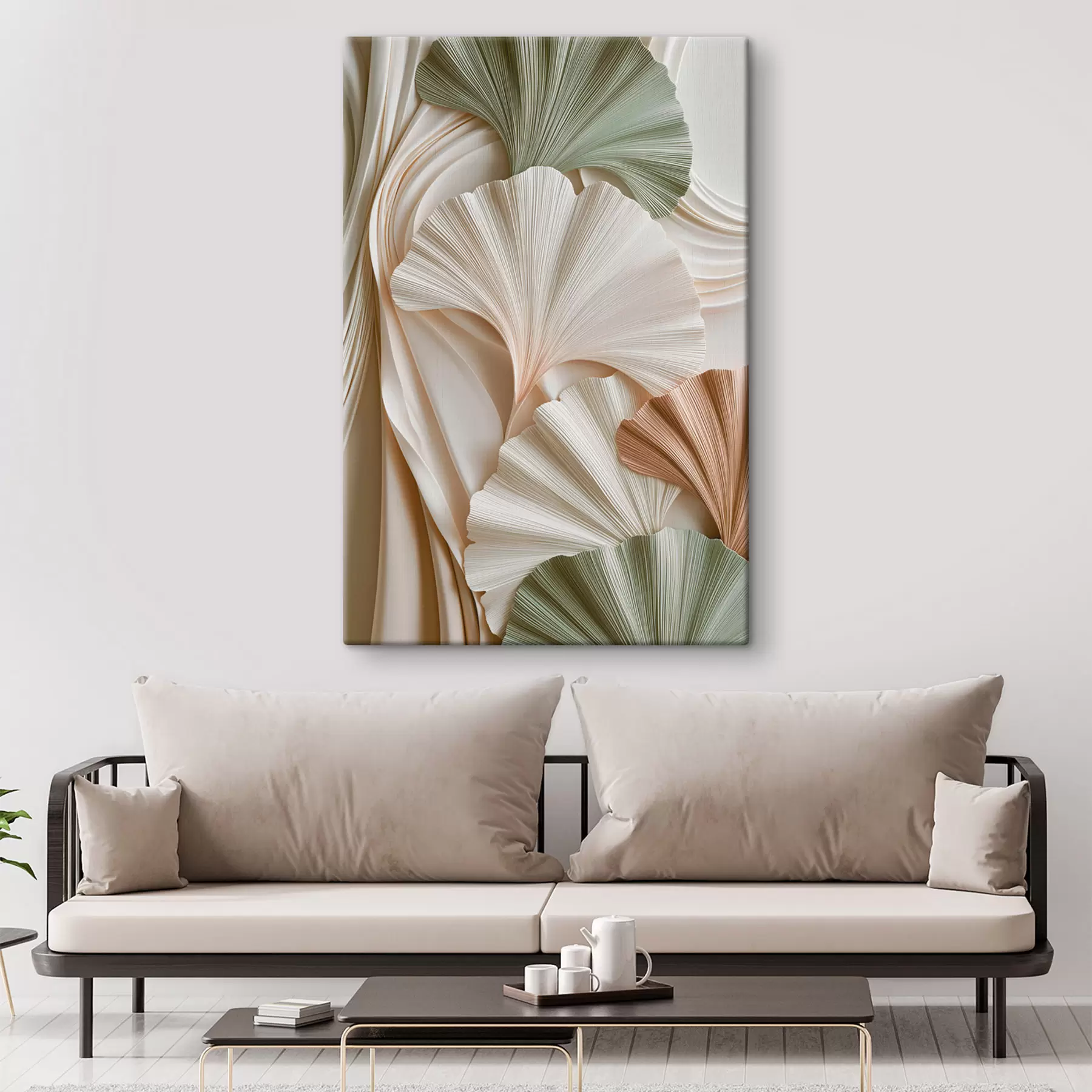  Peintures Feuilles de ginkgo stylisées s50086