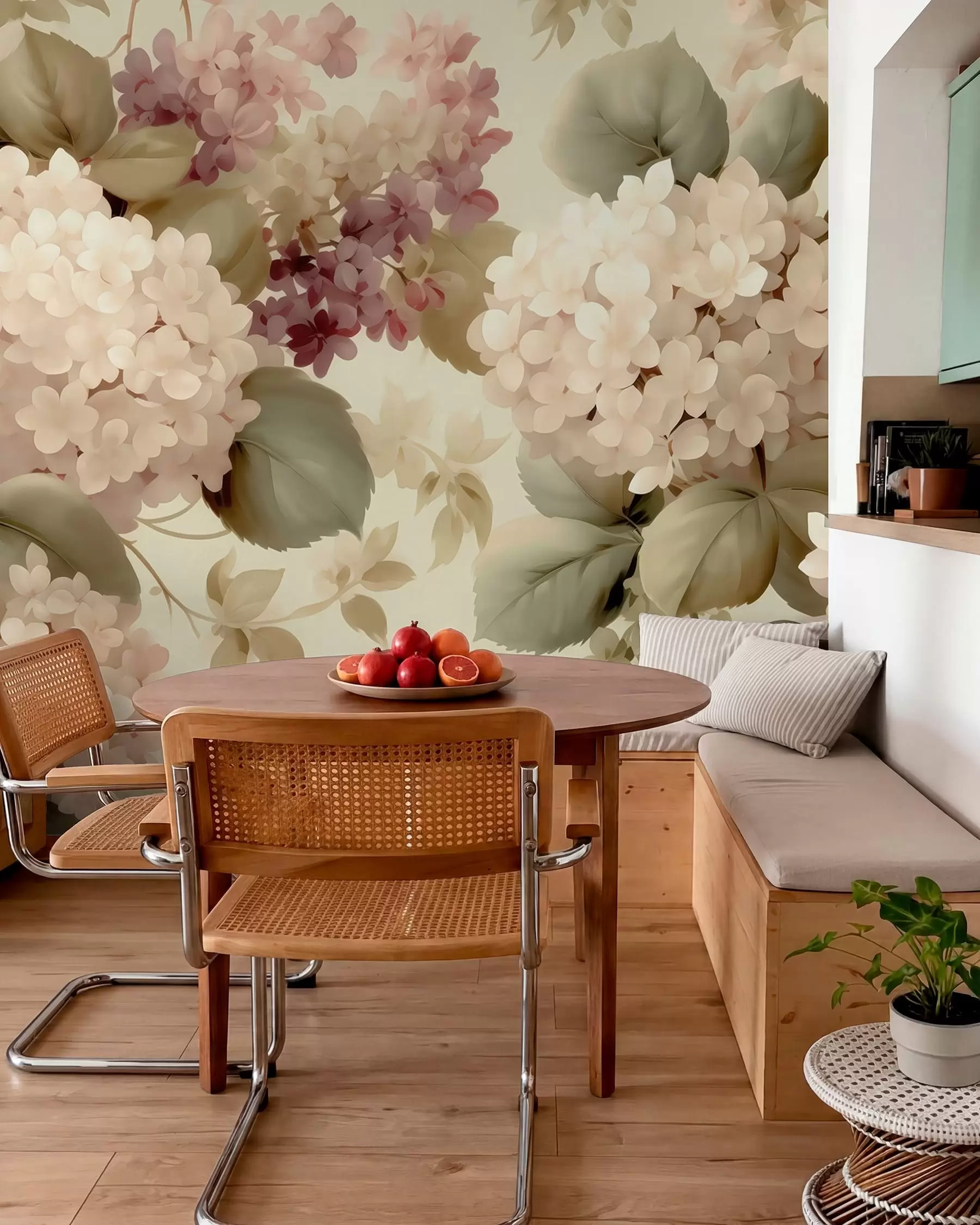 Papier peint photo Fleurs d'hortensia w05436