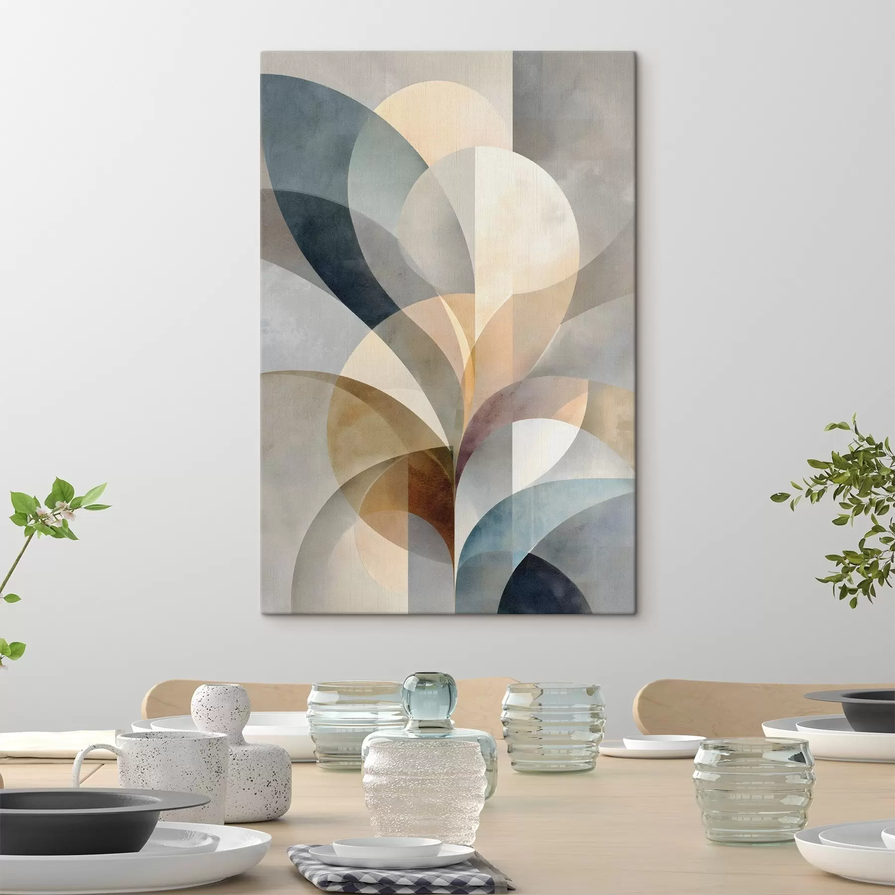  Peintures Stylisation abstraite de plantes s49942